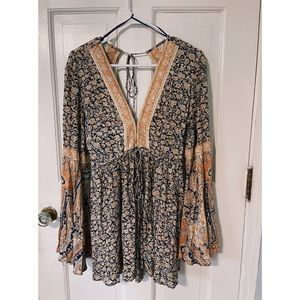 Free People Bell Sleeve Romper